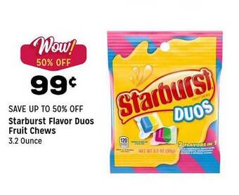 Grocery Outlet Starburst flavor duos fruit chews offer