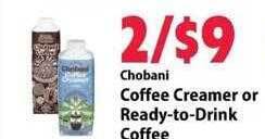 Chobani coffee creamer or ready-to-drink coffee