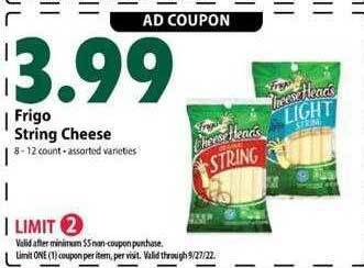 Festival Foods Frigo string cheese offer
