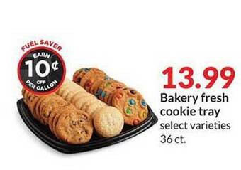 Hy-Vee Bakery fresh cookie tray offer