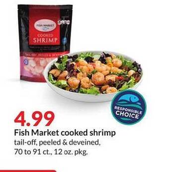 Hy-Vee Fish market cooked shrimp offer