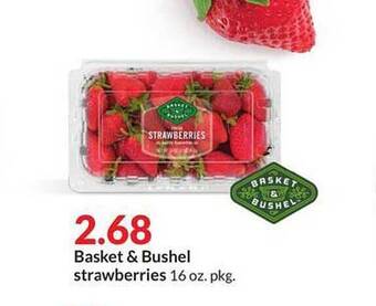 Hy-Vee Basket & bushel strawberries offer