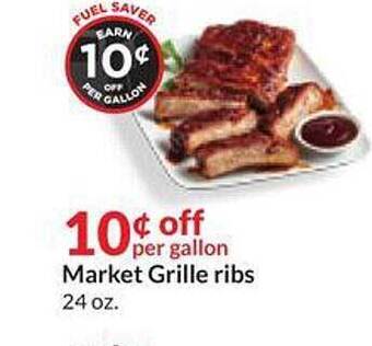 Hy-Vee Market grille ribs offer