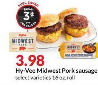 Hy-Vee Hy-vee midwest pork sausage offer