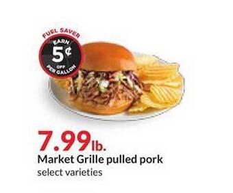 Hy-Vee Market grille pulled pork offer