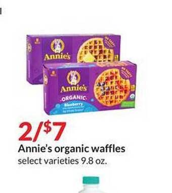 Hy-Vee Annie's organic waffles offer