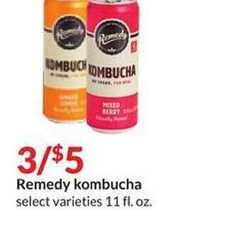 Hy-Vee Remedy kombucha offer