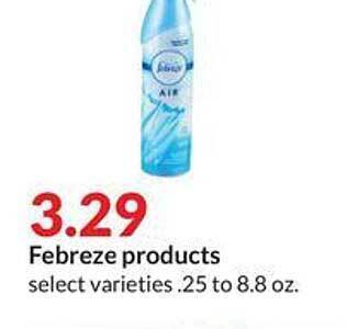 Hy-Vee Febreze products offer
