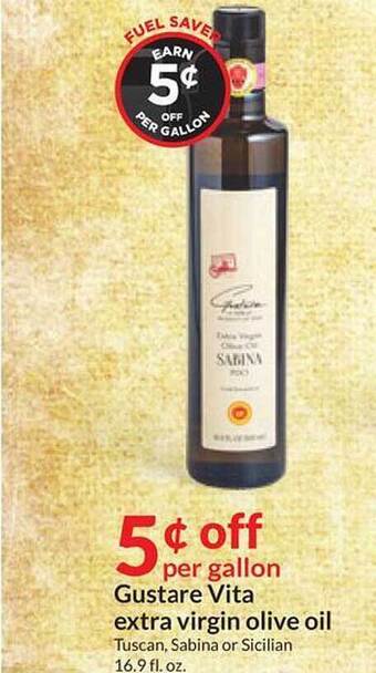Hy-Vee Gustare vita extra virgin olive oil offer