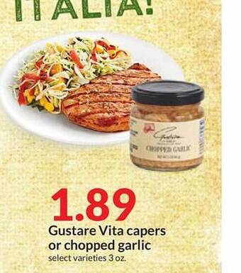 Hy-Vee Gustare vita capers or chopped garlic offer