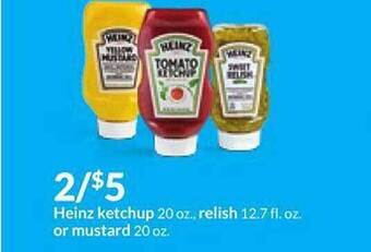 Hy-Vee Heinz ketchup or mustard offer