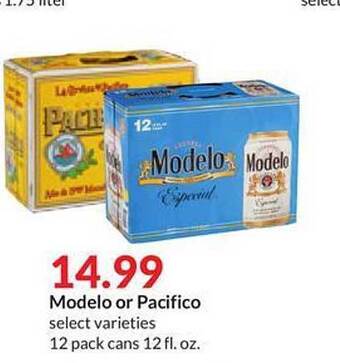 Hy-Vee Modelo or pacifico offer