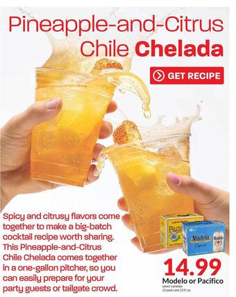 Hy-Vee Modelo or pacifico offer