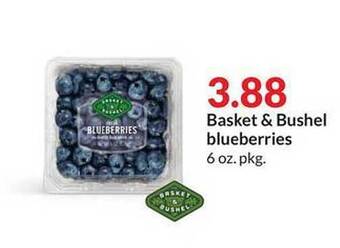 Hy-Vee Basket & bushel blueberries offer