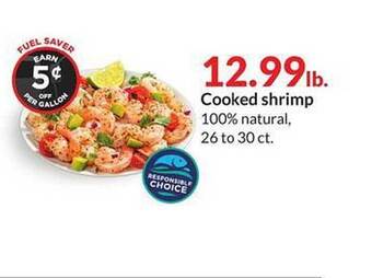 Hy-Vee Cooked shrimp offer