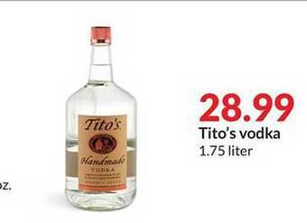 Hy-Vee Tito's vodka offer