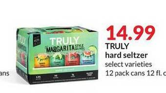Hy-Vee Truly hard seltzer offer