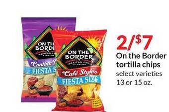 Hy-Vee On the border tortilla chips offer