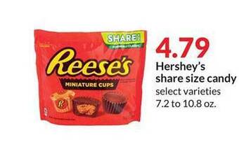 Hy-Vee Hershey's share size candy offer