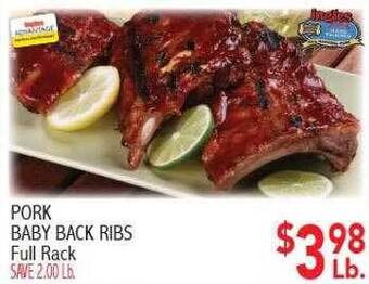Pork baby back ribs