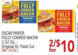 Oscar mayer fully cooked bacon