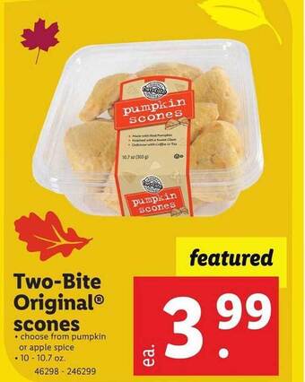 Lidl Two-bite original scones offer