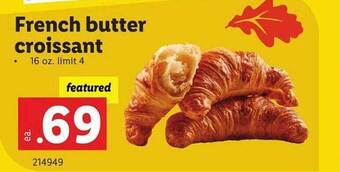 Lidl French butter croissant offer