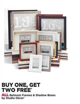 Michaels Belmont frames & shadow boxes by studio décor offer