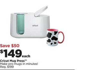 Michaels Cricut mug press offer