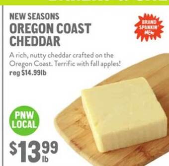 New Seasons Market New seasons oregon coast cheddar offer