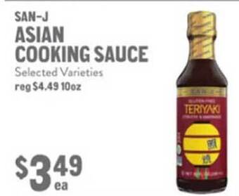 New Seasons Market San-j asian cooking sauce offer