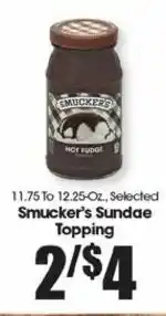 Smucker's Sundae Topping 11.75-12.25 oz