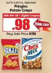 Pringles Potato Crisps 4.6-5.69 oz