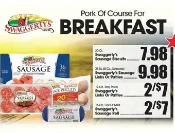 Food King Swaggerly's Sausage Links or Patties offer