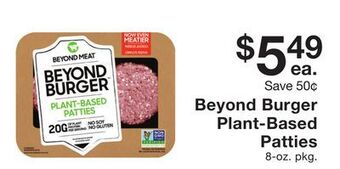 Fairway Store Market Beyond burger plant-based patties offer