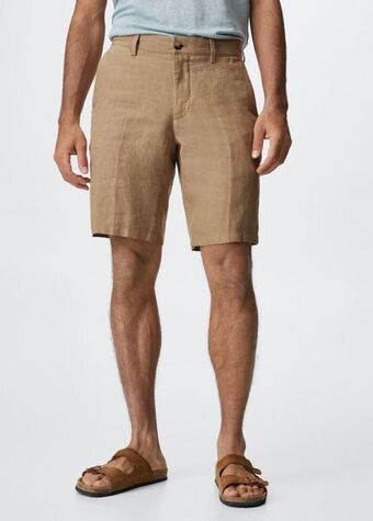 Mango 100% linen shorts offer