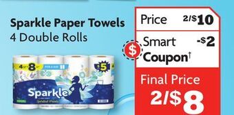 Family Dollar Sparkle paper towels offer