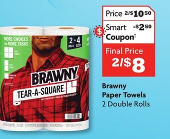 Family Dollar Brawny paper towels offer