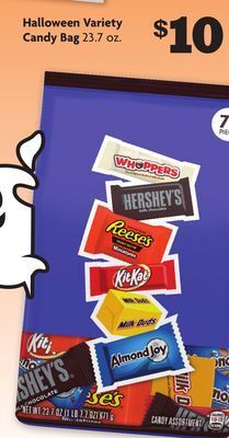 Family Dollar Halloween variety candy bag offer