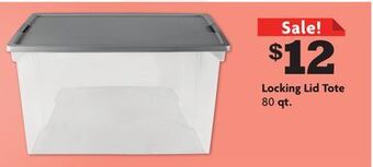 Family Dollar Locking lid tote offer