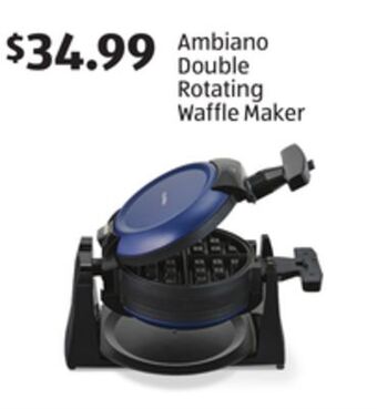 Aldi Ambiano double rotating waffle maker offer