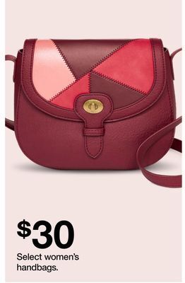 Target Select women's handbags offer
