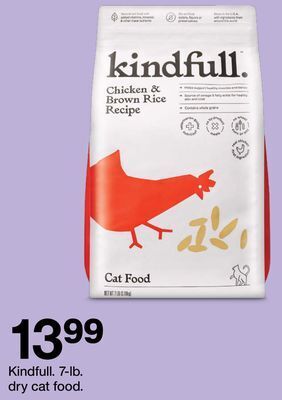 Target Kindfull. 7-lb. dry cat food offer