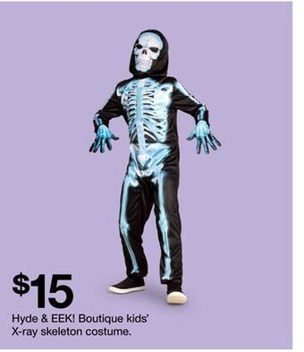 Target Hyde & eek! boutique kids' x-ray skeleton costume offer