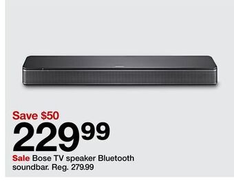 Target Bose tv speaker bluetooth soundbar offer