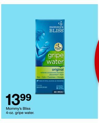 Target Mommy's bliss 4-oz. gripe water offer