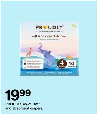 Target Proudly 48 - ct. soft and absorbent diapers offer