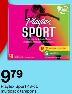 Target Playtex sport 48-ct. multipack tampons offer