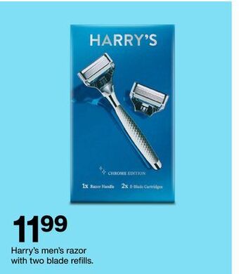 Target Harry's men's razor with two blade refills offer