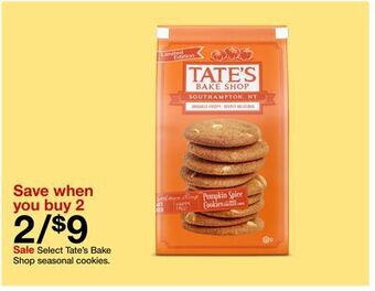 Target Select tate's bake shop seasonal cookies offer